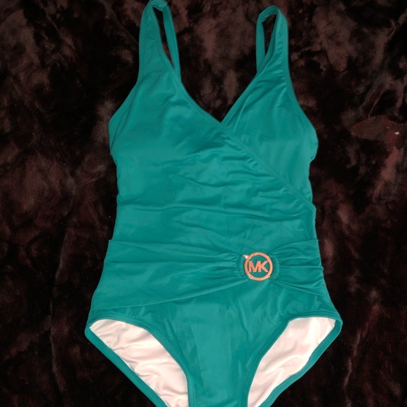 mk one piece bathing suit
